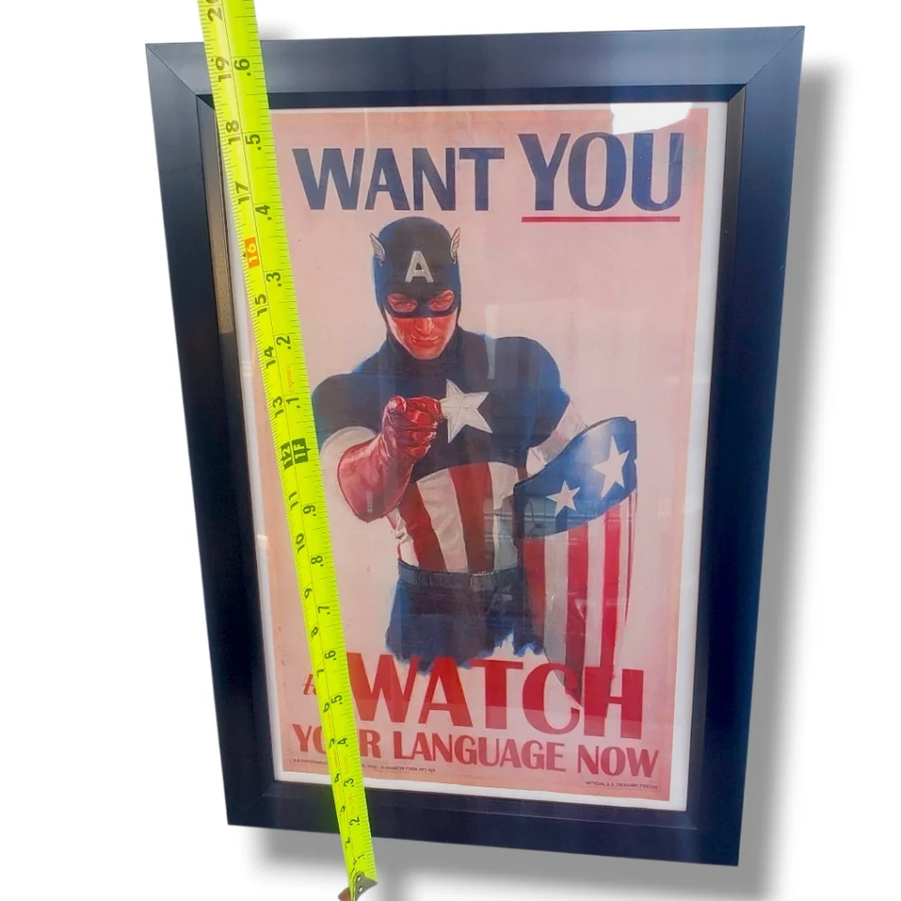 Framed Captain America 